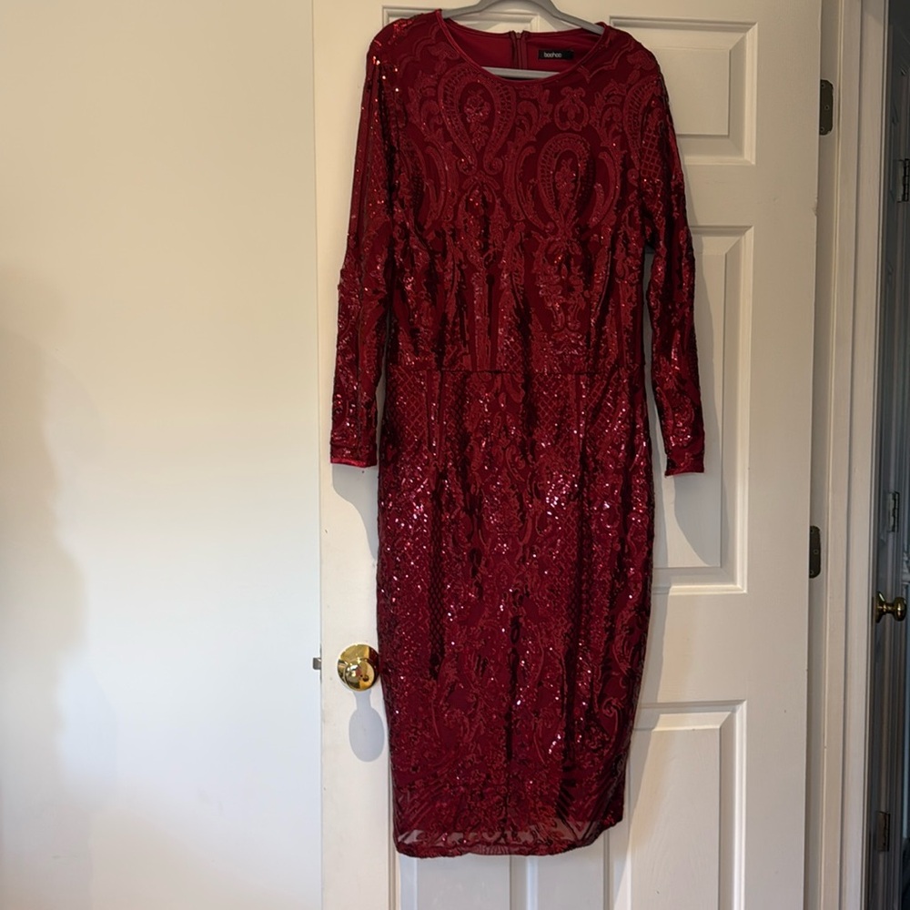 BooHoo Plus US Size 18 Sequin Dress